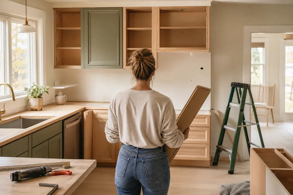 Kitchen mid-renovation